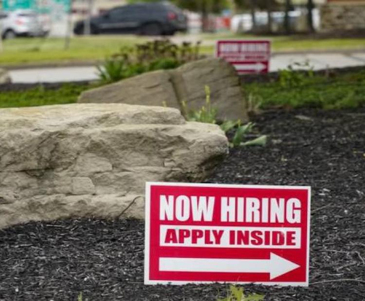 Now hiring, apply inside